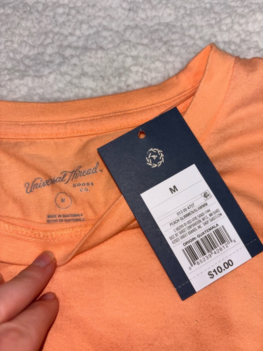 Universal Thread Women's Short Sleeve T-Shirt - Peach - Picture 2 of 5